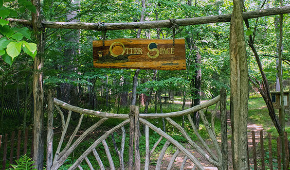Otter Space The rustic, wooden gate, to Otter Space